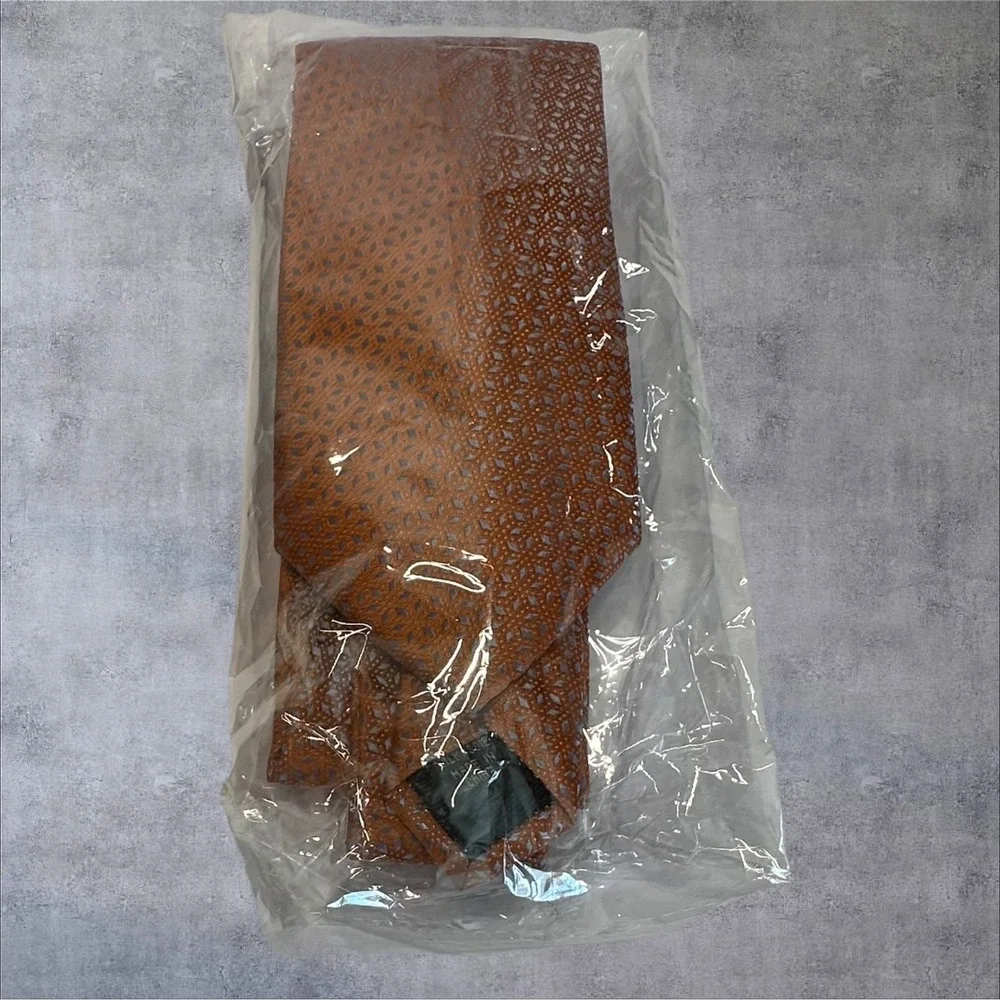 Michael Kors Necktie Lot‎ Mens OS Blue/Striped/Orange 3 Piece Silk Mixed Lot Set